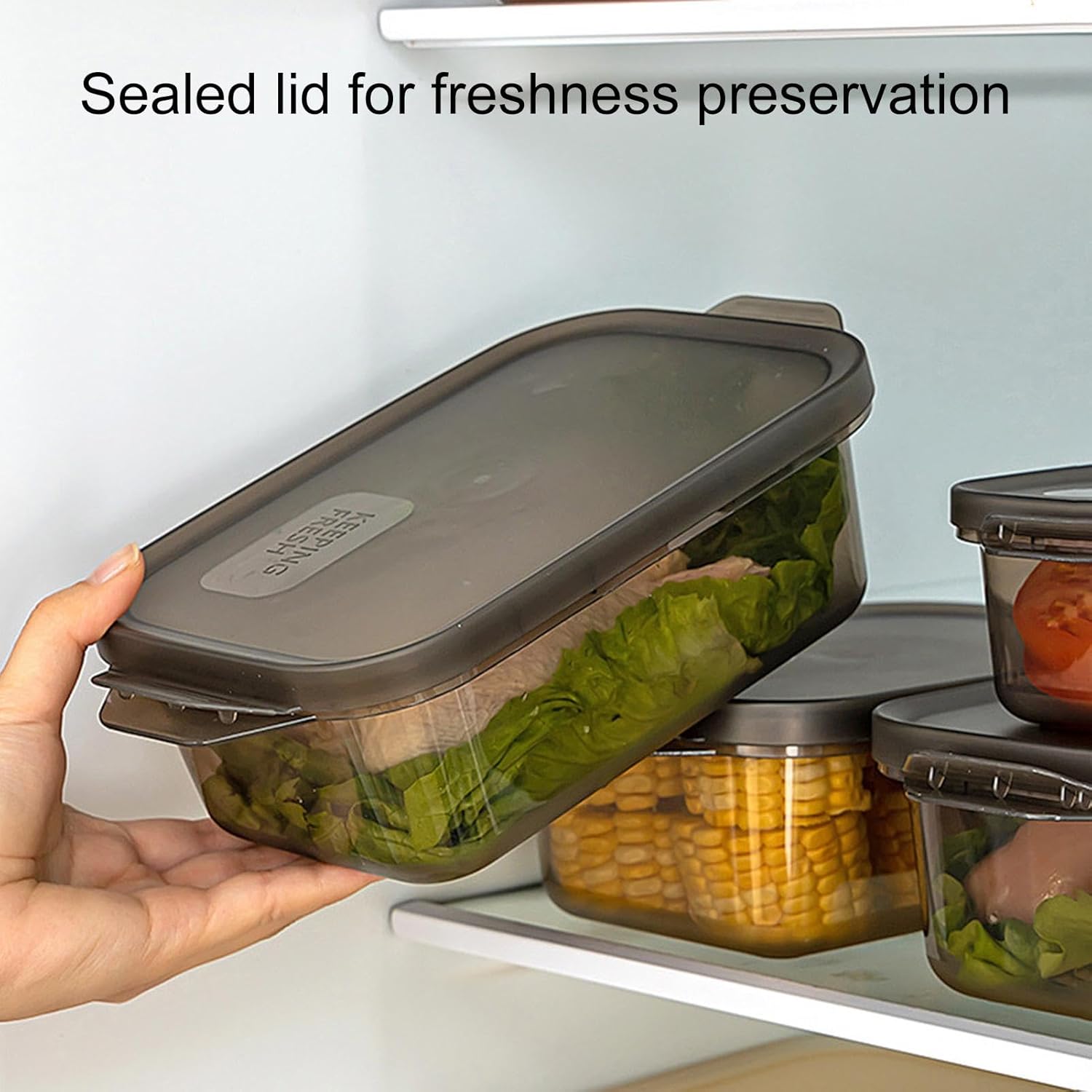 Plastic Fridge Container - 1100 ml