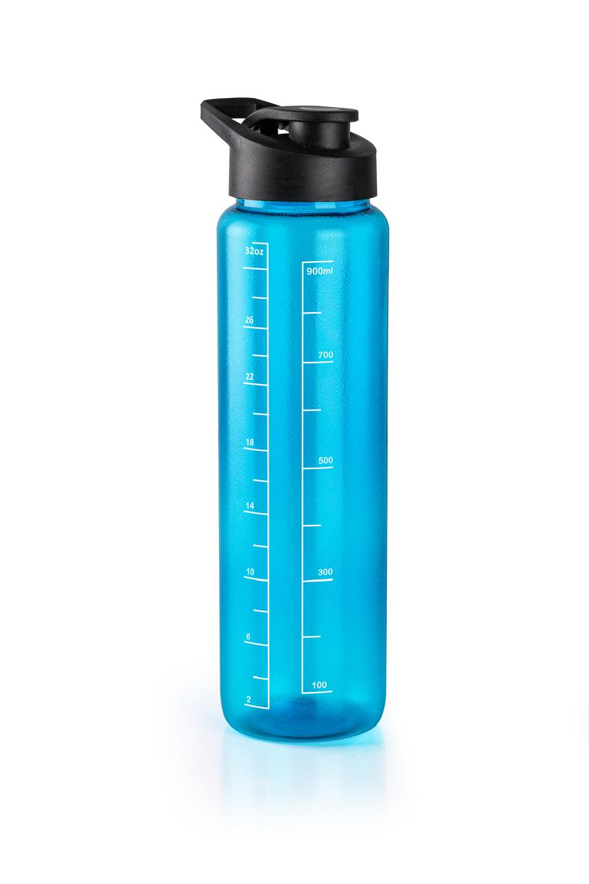 Sliper Cap Water Bottle. Pack of 3 (blue, pink, gray)