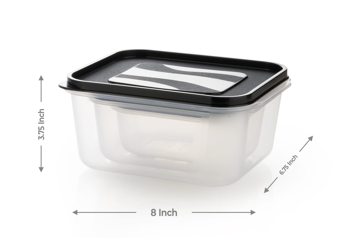 Airtight Food Storage Containers Pack of 3 – Plastic Boxes for Dry Fruits, Nuts, Snacks & Kitchen Storage